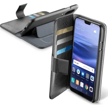 Pouzdro na mobilní telefon Recenze CellularLine Book Agenda pro Huawei P20 Lite černé