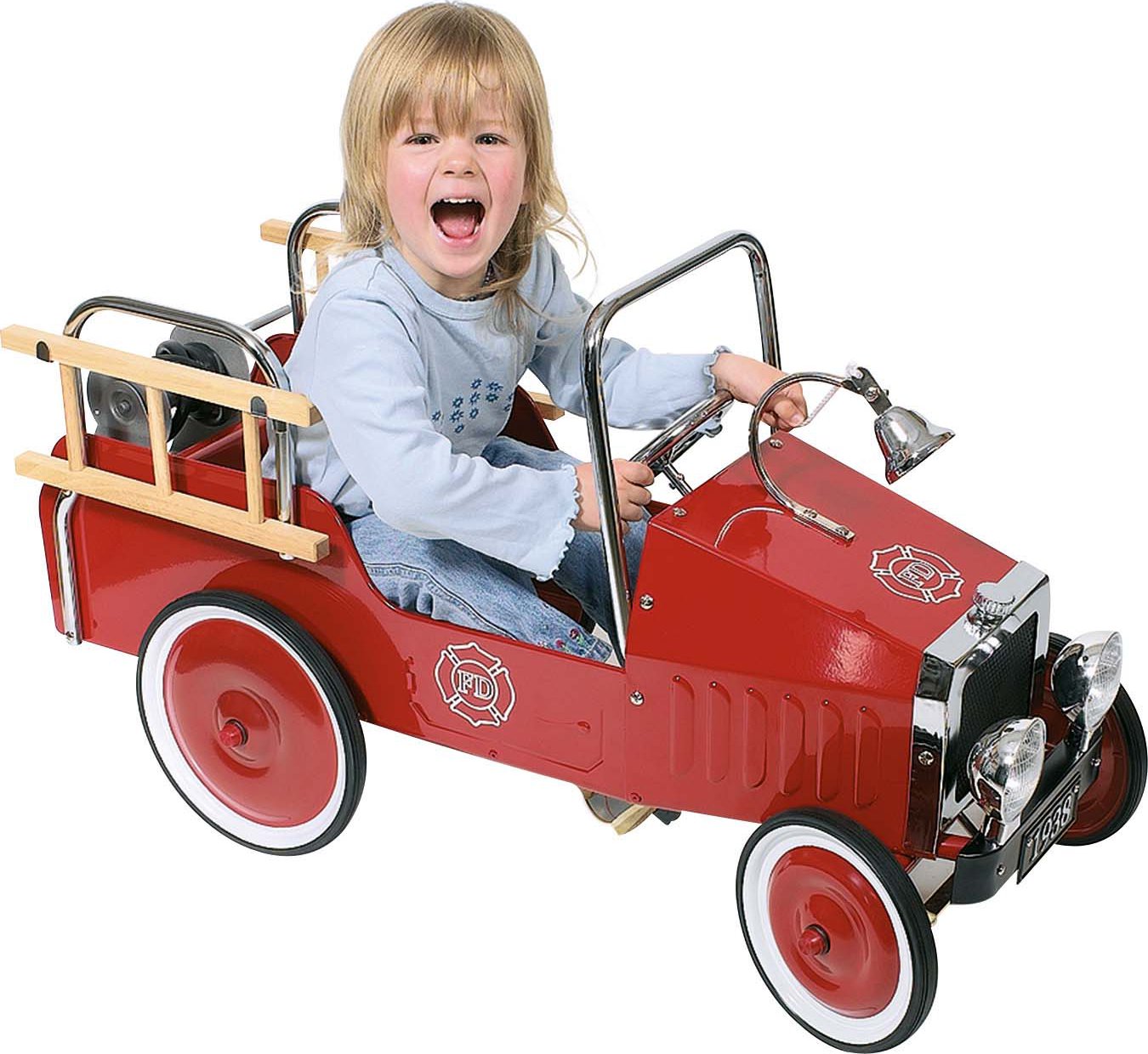 Машинка с педалями купить. Веломобиль goki. Детская педальная пожарная машина. Машинка с педалями для детей. Педальный автомобиль для детей.