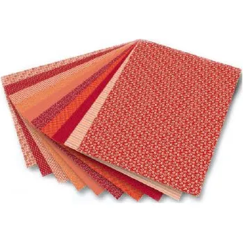 Folia Motiv blok BASICS 24x34cm - ROT