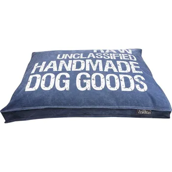 Pelíšek pro psa Luxusní potah na pelíšek pro psa Lex & Max Raw 75 x 50 cm | modrý