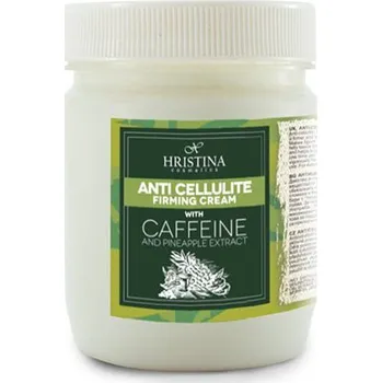 Celulitida a strie Hristina Přírodní anticelulitidní zpevňující krém s kofeinem a výtažkem z ananasu 200 ml