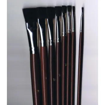 Umělecký štětec Others Štětec pro olej plochý 42238 - vlas černý vůl Velikost: č. 2