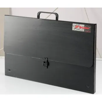 Leniar Taška na výkresy z polypropylenu B3 - černá, 52x36,5x3cm