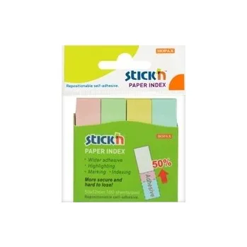 Doplněk ke knize Záložky samolepicí Stick´n 12x50 mm, pastelové (4x100 líst.)