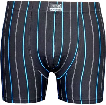 Boxerky Pánské Boxerky NOVIA M204 modrý proužek Velikost: XL