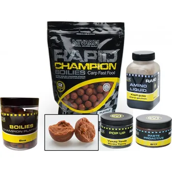 Boilies Mivardi akční balíček boilie a doplňků Rapid B17