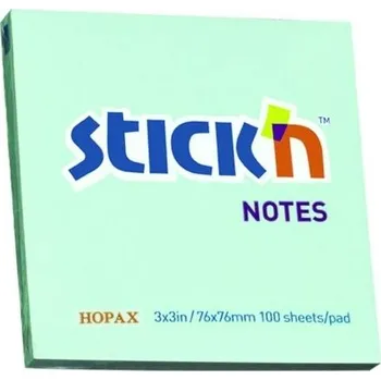Samolepící bloček Bloček samolepicí Stick´n 76x76 mm, modrý