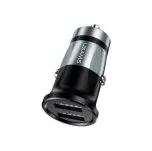 USAMS CC048 Dual USB 3.4A Smart Autonabíječka Black (EU Blister)