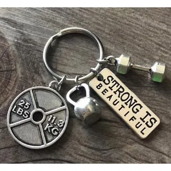 Přívěsek na klíče pro všechny sportovce - Strong is beautiful