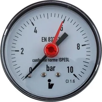 Tlakoměr Steno Tlakoměr 0- 10bar, DN50 - 1/4\" zadní vývod