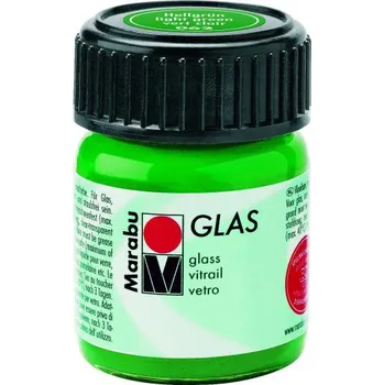 Výtvarná barva Dekorační barva na sklo Marabu Glas 15ml. Barva: 068 - zelená tmavá