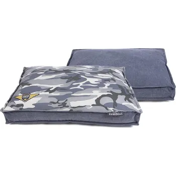 Pelíšek pro psa Luxusní potah na pelech pro psa Lex & Max Army 120 x 80 cm | šedý