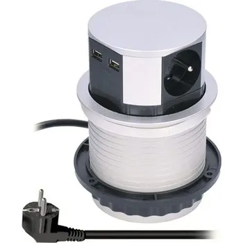 Prodlužovací kabel Solight PP100USB