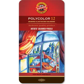 Výtvárné potřeby Koh-i-noor Hardtmuth Sada 12 uměleckých pastelek Polycolor Koh-i-noor