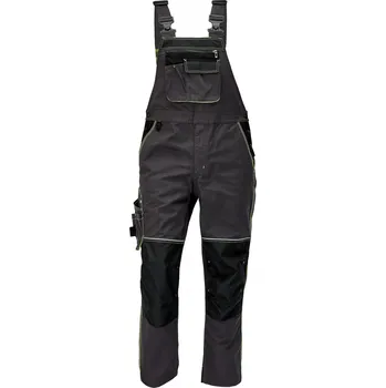 montérky Červa Knoxfield kalhoty s laclem antracit/žlutá