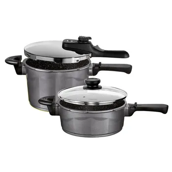 Recenze Stoneline tlakový hrnec s mramorovým povrchem sada 8 l Tlakový hrnec Recenze Stoneline tlakový hrnec s mramorovým povrchem sada 8 l