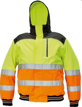 pracovní bunda CERVA Knoxfield Hi-Vis Pilot zimní bunda žlutá/oranžová