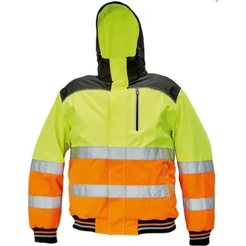 pracovní bunda CERVA Knoxfield Hi-Vis Pilot zimní bunda žlutá/oranžová