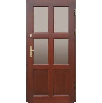 Vchodové dveře DOORSY vchodové dřevěné dveře DOORSY LOOS 4 skla