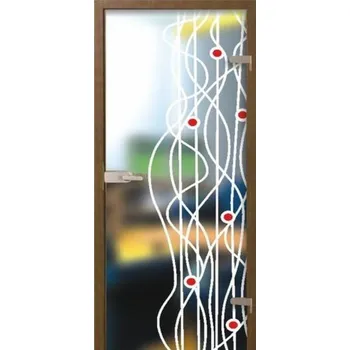 Sprchové dveře JA - GLAS Skleněné dveře JA-GLAS 107 bičíky