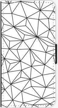 Pouzdro na mobilní telefon iSaprio Abstract Triangles 03 black pro iPhone 6 Plus/6S Plus flipové