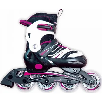 Kolečkové brusle muuwmi Girl nastavitelné dětské brusle růžové