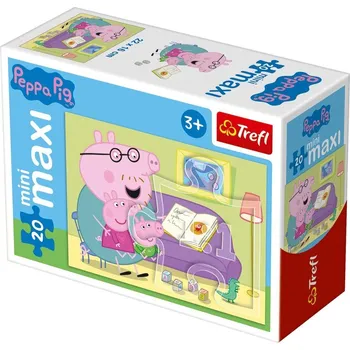 Puzzle Trefl Peppa čtení pohádky karton 20 dílků