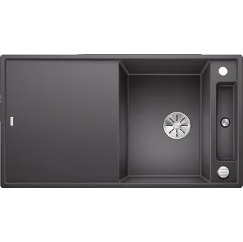 Blanco Axia III 5 S-F InFino Silgranit s excentrem P, šedá skála