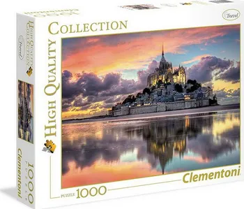Puzzle Clementoni Mont-Saint-Michel, Francie 1000 dílků