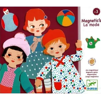 kreativní sada Djeco magnetická skládačka pro holčičky 30 dílků