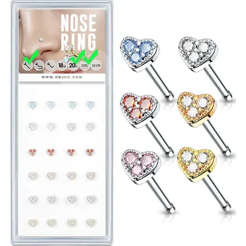 Piercing Piercing nosovka chirurgická ocel s kamínkem PK-NOB