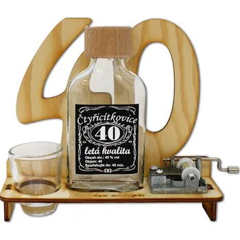 Značka na výročí 40 let s flašinetem