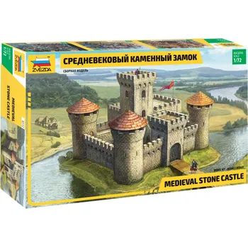 Zvezda Medieval Stone Castle 1:72 Plastikový model Zvezda Medieval Stone Castle 1:72