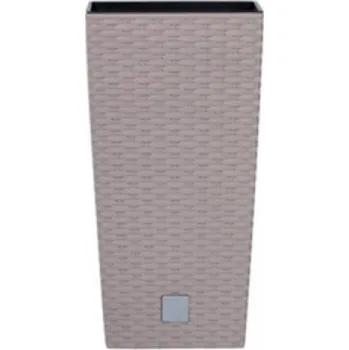 Květináč PROSPERPLAST - RATO SQUARE květináč mocca Míra: 40 x 40 x x 75 cm