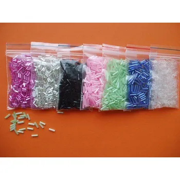 Korálek Korálky skleněné řezané délka 6mm 20g 12sáč./bal. (mix)