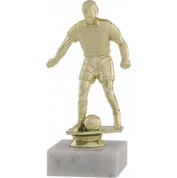 Figurka fotbalista - zlatý - Text: Zlatá samolepka