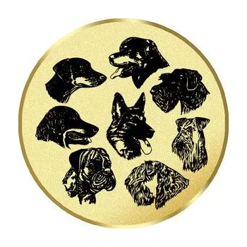 Emblém pejsci - Průměr: 2,5cm