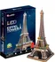 3D puzzle CubicFun Eiffelova věž LED 82 dílků