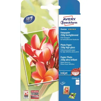 Avery Zweckform C2550-50 50 listů Fotopapír Avery Zweckform C2550-50 50 listů