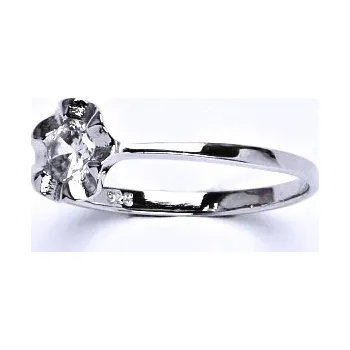 Prsten Stříbrný prsten, prsten ze stříbra, syntetický zirkon, váha 1,44 g, vel.57