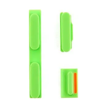 Náhradní kryt pro mobilní telefon Sada postranních tlačítek / tlačítka pro Apple iPhone 5C (Power + Volume + Mute) - zelená - kvalita A+