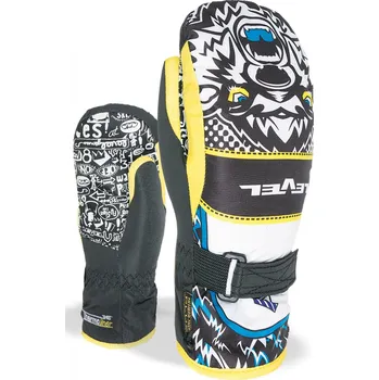 Rukavice Level Junior Mitt černé/žluté velikost 2