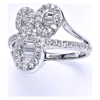 Prsten Stříbrný prsten s čirými zirkony,prsten ze stříbra,váha 4,80 g