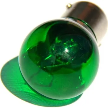 Autožárovka Autožárovka 12V 21W BA15s (zelená) Autolamp