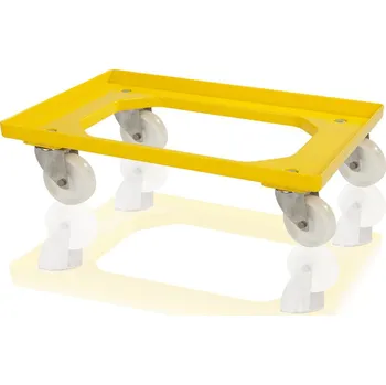 Plastový podvozek 2 otočná + 2 pevná nerez.kola