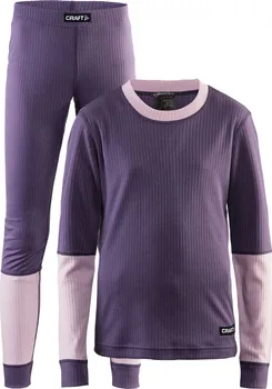 Set dětského termoprádla Craft Baselayer set junior fialový