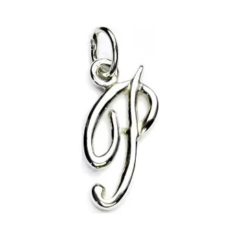 Přívěsek Stříbrný přívěsek, písmenko P, stříbrné písmeno, péčko, P 437