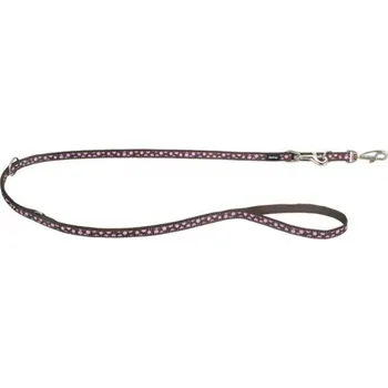 Red Dingo vodítko přepínací 25 mm/2 m, Pink Spots on Brown