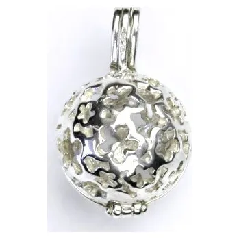 Přívěsek Stříbrný přívěsek, otevírací kulička, klícka, přívěsek na perlu přání, P 412