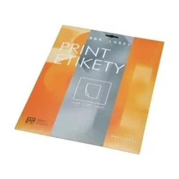 Samolepící etiketa Print etikety A4 pro laserový a inkoustový tisk - 70 x 42,3 mm (21 etikety / arch)